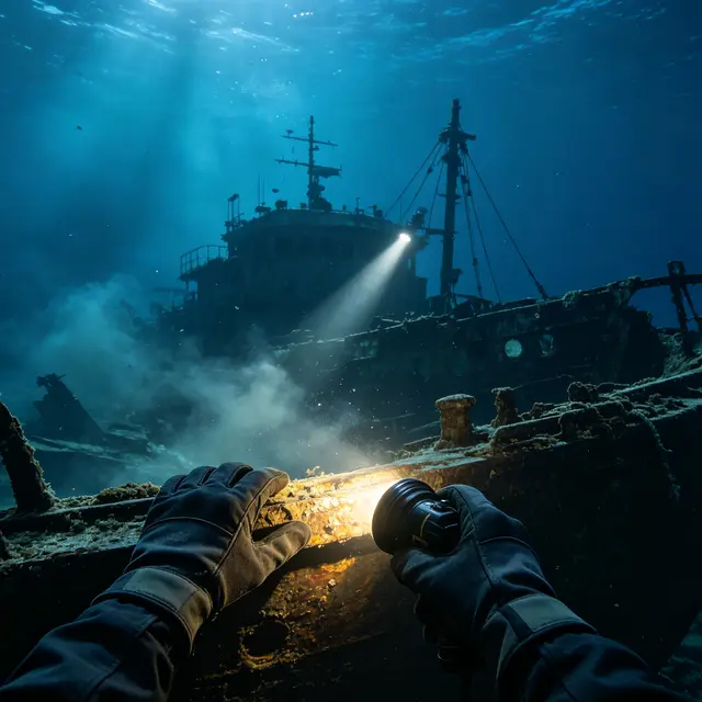 Deep water · Salvage on a wreck